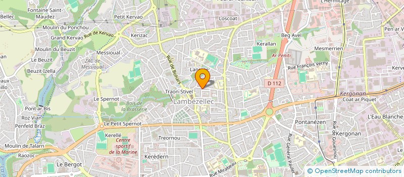 localisation de l'entreprise KEREON à BREST