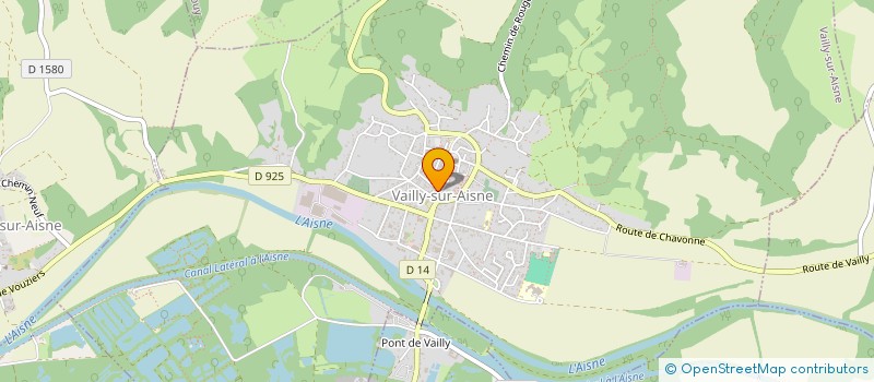 localisation de l'entreprise KEREVA à VAILLY-SUR-AISNE