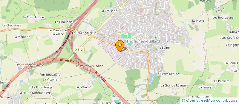 localisation de l'entreprise KEREVAL à THORIGNE-FOUILLARD