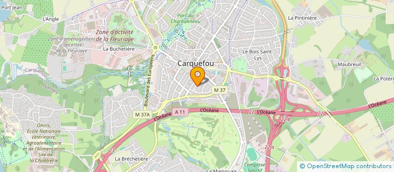 localisation de l'entreprise KERFAVEN à CARQUEFOU