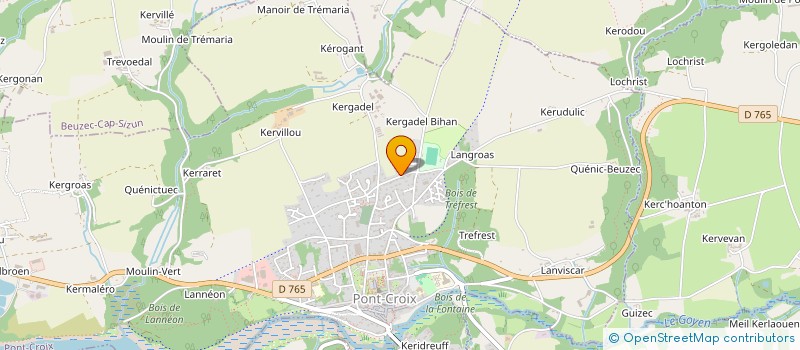 localisation de l'entreprise KERFCO  PONT-CROIX