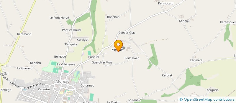 localisation de l'entreprise KERFETAN  MOREAC