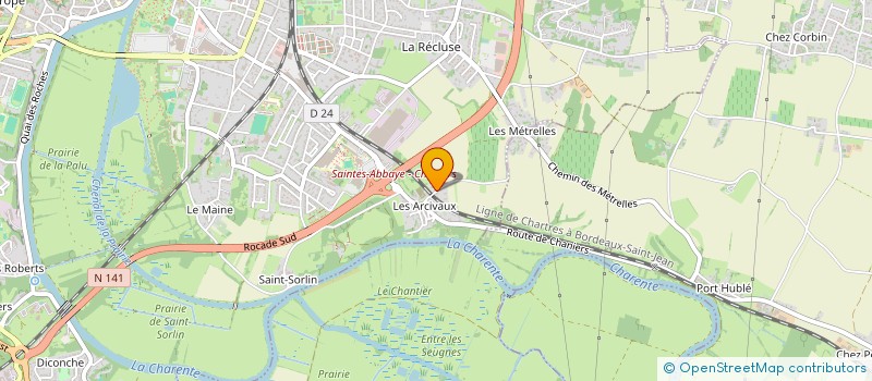 localisation de l'entreprise KERFEU à SAINTES
