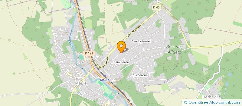 localisation de l'entreprise KERFIN  MAULE