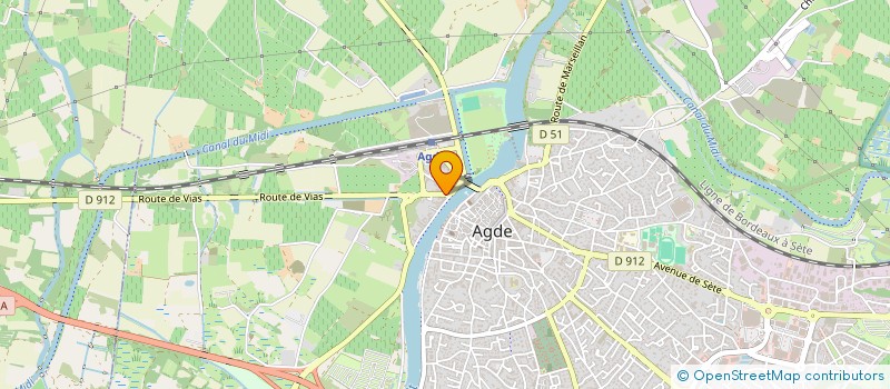localisation de l'entreprise KERFIN  AGDE