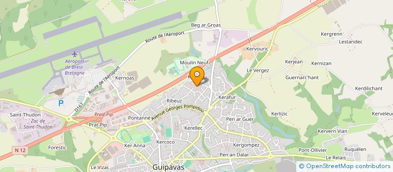 localisation de l'entreprise KERFINANCE  GUIPAVAS