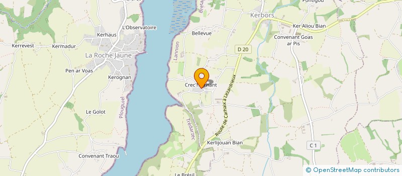 localisation de l'entreprise KERFLUTON PLV  KERBORS