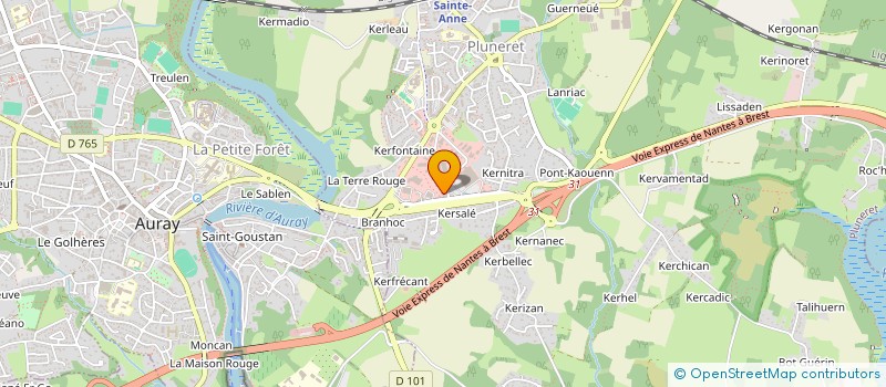 localisation de l'entreprise KERFONTAINE AUTO  PLUNERET