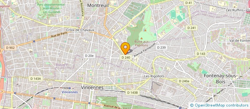 localisation de l'entreprise KERFOOD à MONTREUIL