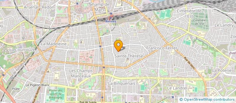 localisation de l'entreprise KERFOURCHETTE  RENNES