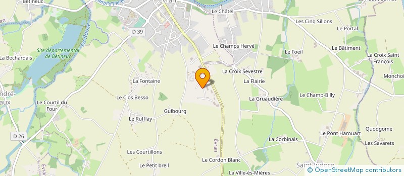 localisation de l'entreprise KERFUNER à EVRAN