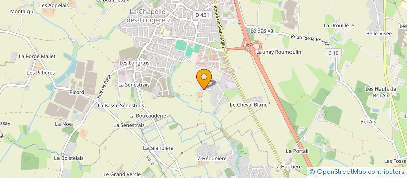 localisation de l'entreprise KERGA  LA CHAPELLE-DES-FOUGERETZ