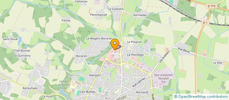 localisation de l'entreprise KERGAL T.P. à QUESTEMBERT