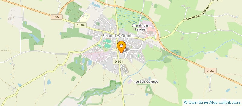 localisation de l'entreprise KERGALL à BECON-LES-GRANITS