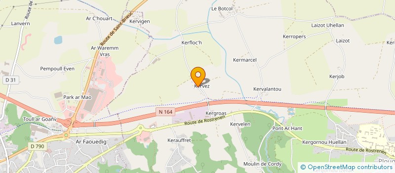 localisation de l'entreprise KERGENIAL CONSTRUIRE, CREER ET DEVELOPPER ENSEMBLE à KERGRIST-MOELOU