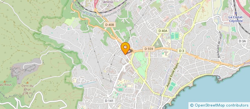 localisation de l'entreprise KERGES - VINCENTE LAURA HOLDING  LA CIOTAT