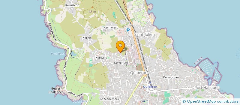 localisation de l'entreprise KERGEVELL BREIZH à QUIBERON