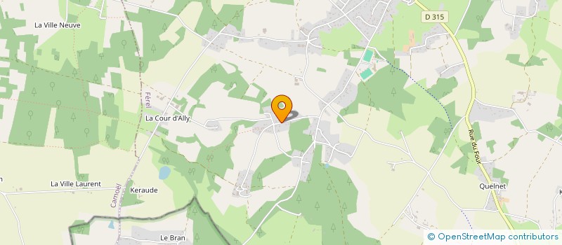 localisation de l'entreprise KERGNEL  FEREL