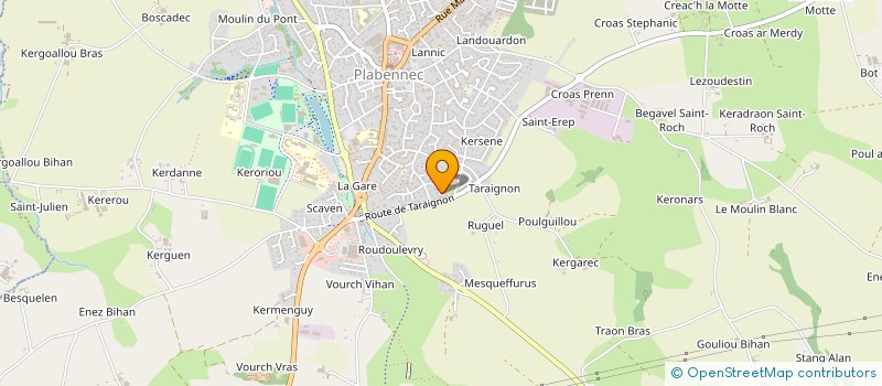 localisation de l'entreprise KERGOADOU  PLABENNEC