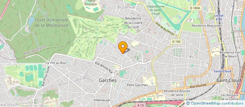 localisation de l'entreprise KERGOET à GARCHES