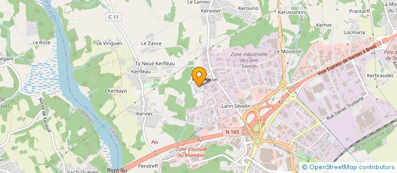 localisation de l'entreprise KERGOLER  CAUDAN