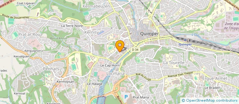 localisation de l'entreprise KERGOS LOISIRS à QUIMPER