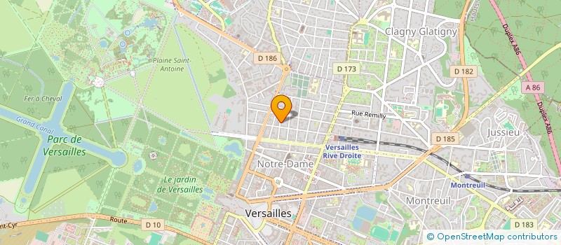 localisation de l'entreprise KERGOSPA à VERSAILLES
