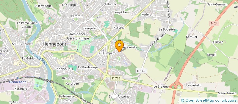 localisation de l'entreprise KERGOSTIO - GUEGAN  SAUZON