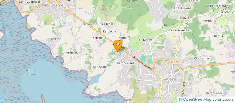 localisation de l'entreprise KERGOUET  PLOUHARNEL