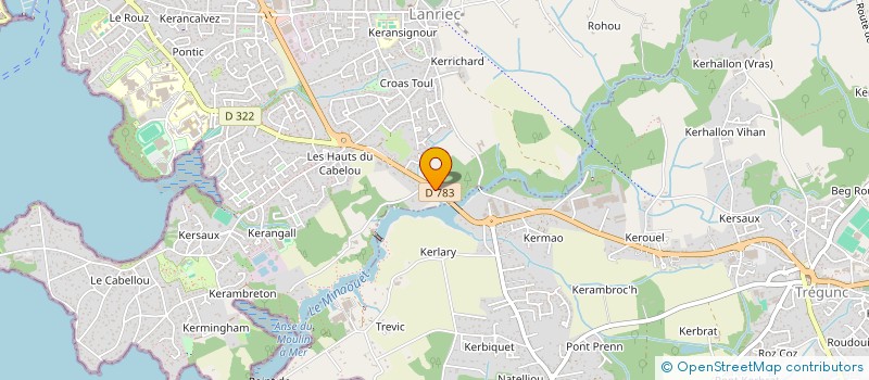 localisation de l'entreprise KERGOULOU  CONCARNEAU