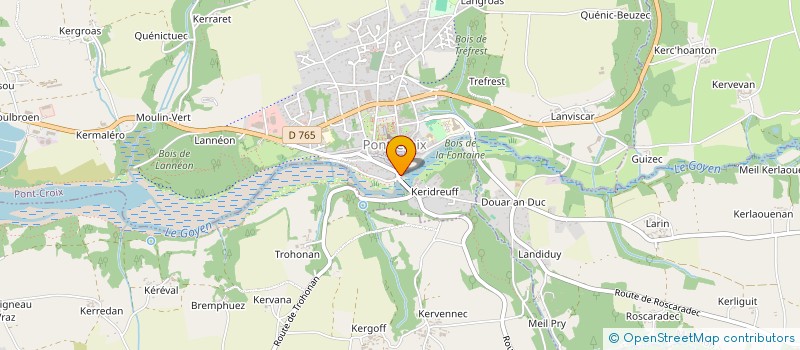 localisation de l'entreprise KERGOYEN  PONT-CROIX