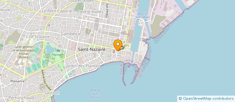 localisation de l'entreprise KERGOZIEN  SAINT-NAZAIRE