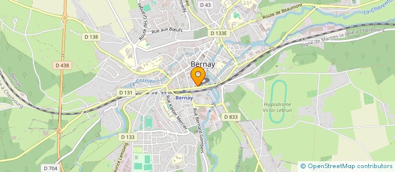 localisation de l'entreprise KERGRAND à BERNAY