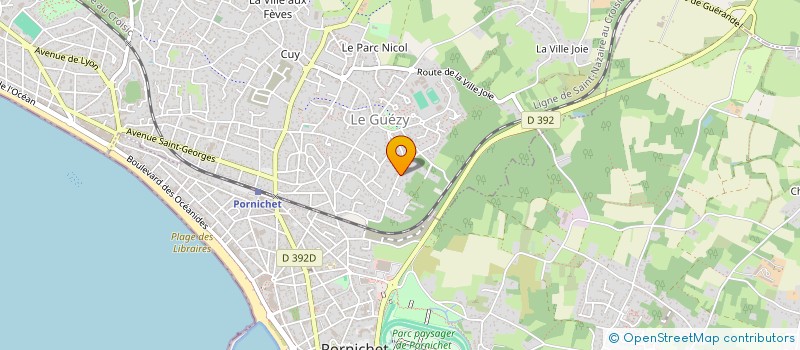 localisation de l'entreprise KERGROAS  LA BAULE-ESCOUBLAC