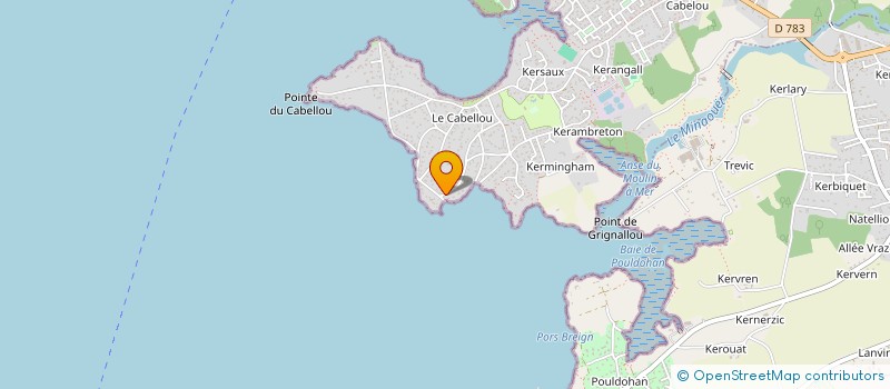 localisation de l'entreprise KERGUELI  CONCARNEAU