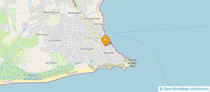 localisation de l'entreprise KERGUELMOR  FOUESNANT