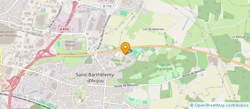 localisation de l'entreprise KERGUEN  SAINT-BARTHELEMY-D'ANJOU