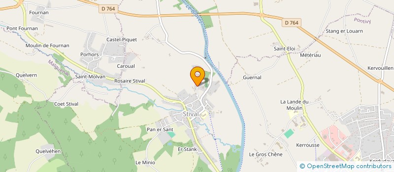 localisation de l'entreprise KERGUEN  PONTIVY