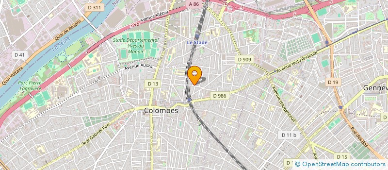 localisation de l'entreprise KERGUEN FP  COLOMBES