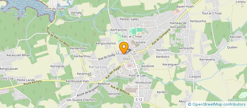 localisation de l'entreprise KERGUICH  MOELAN-SUR-MER