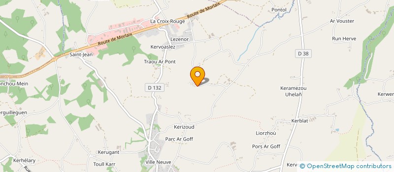 localisation de l'entreprise KERGUIMO  PLOUMILLIAU