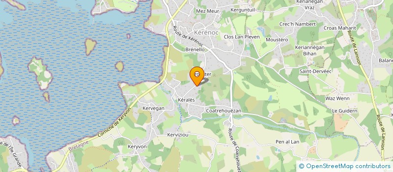 localisation de l'entreprise KERGUNTUIL  PLEUMEUR-BODOU