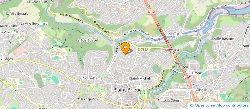 localisation de l'entreprise KERGUZ à SAINT-BRIEUC