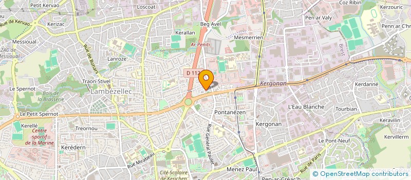 localisation de l'entreprise KERGYL  BREST