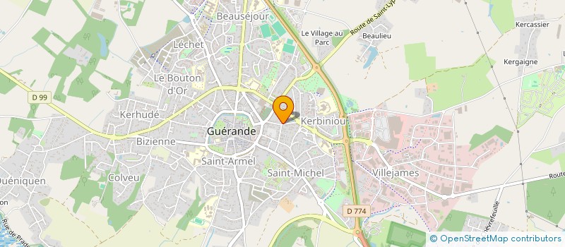 localisation de l'entreprise KERHAS  GUERANDE