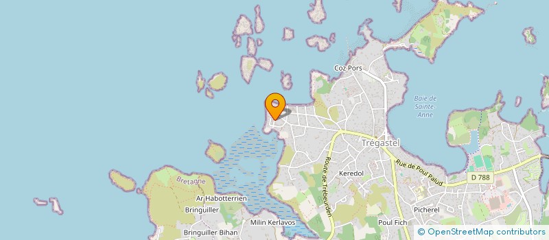 localisation de l'entreprise KERHEOL  TREGASTEL