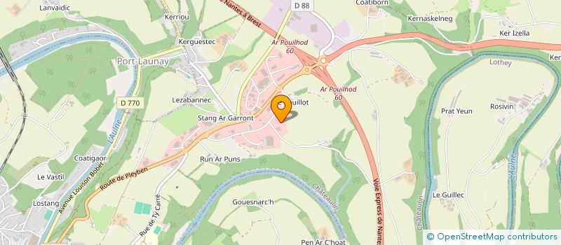 localisation de l'entreprise KERHIS SAS à CHATEAULIN
