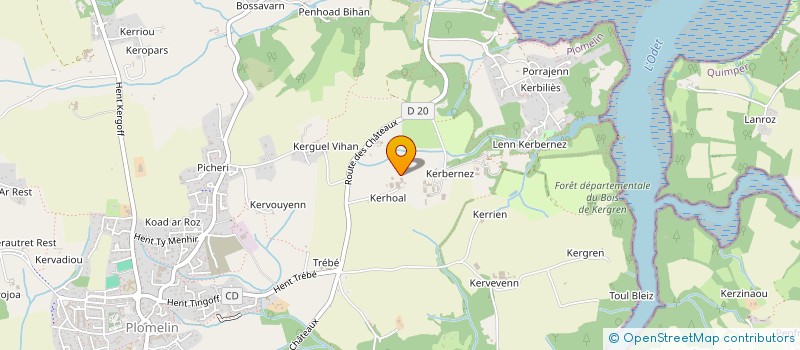 localisation de l'entreprise KERHOAL  PLOMELIN