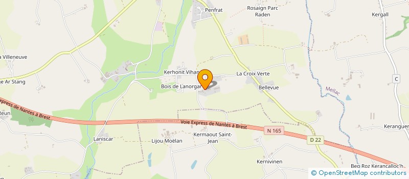 localisation de l'entreprise KERHONIT  LE TREVOUX