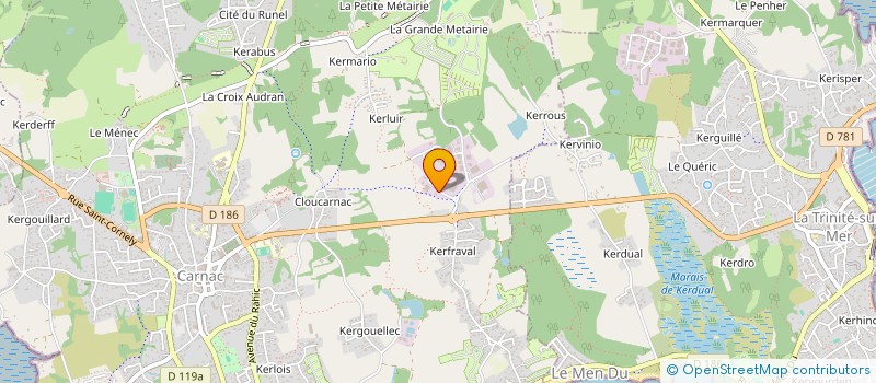 localisation de l'entreprise KERHOUANT CASTELLIC  CARNAC